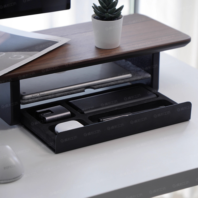 Setup Desk Monitor - Supporto per monitor Riser Cassetti portaoggetti