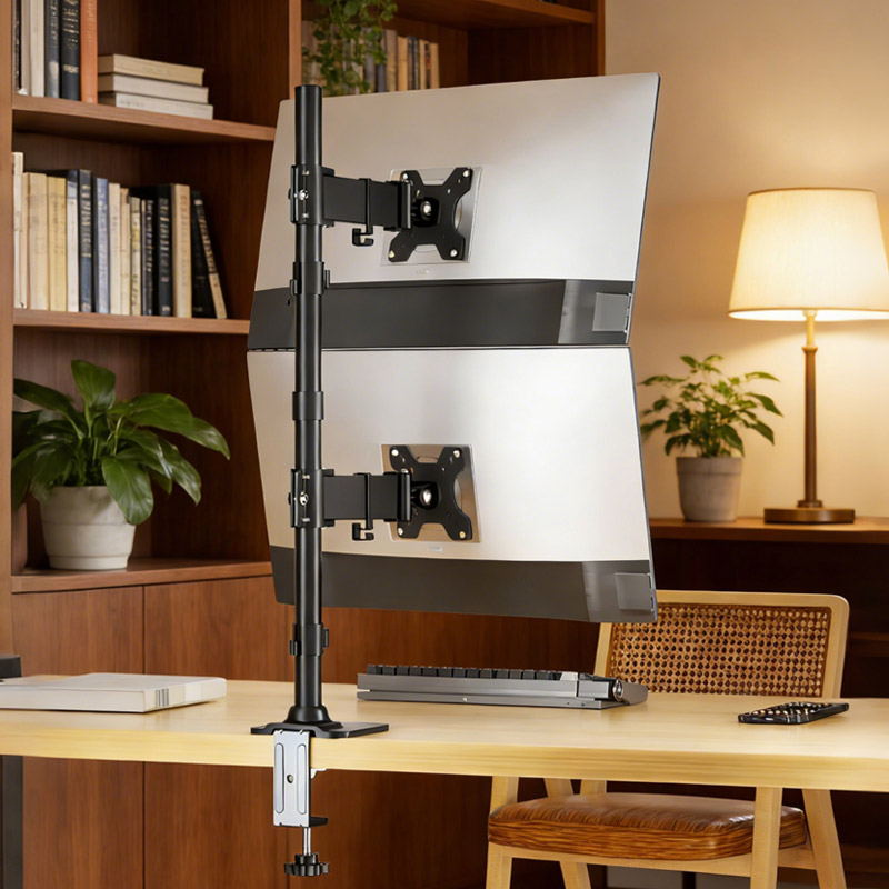 Monitor Arm Clamp - Supporto Verticale per Monitor a Doppio