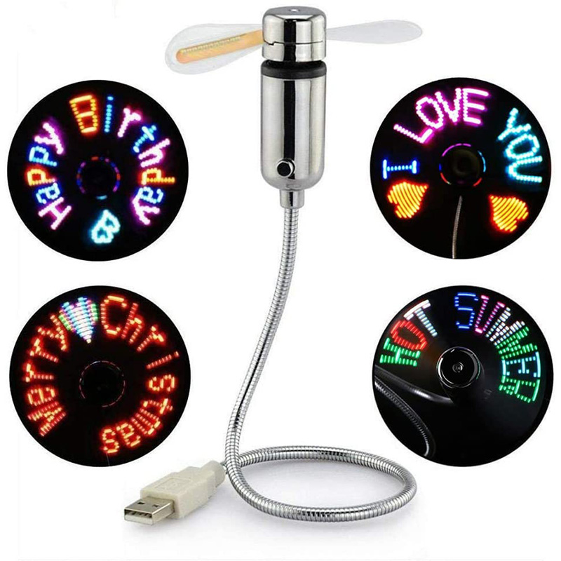 Desk Setup Programmer - Ventilatore USB creativo, USB LED RGB