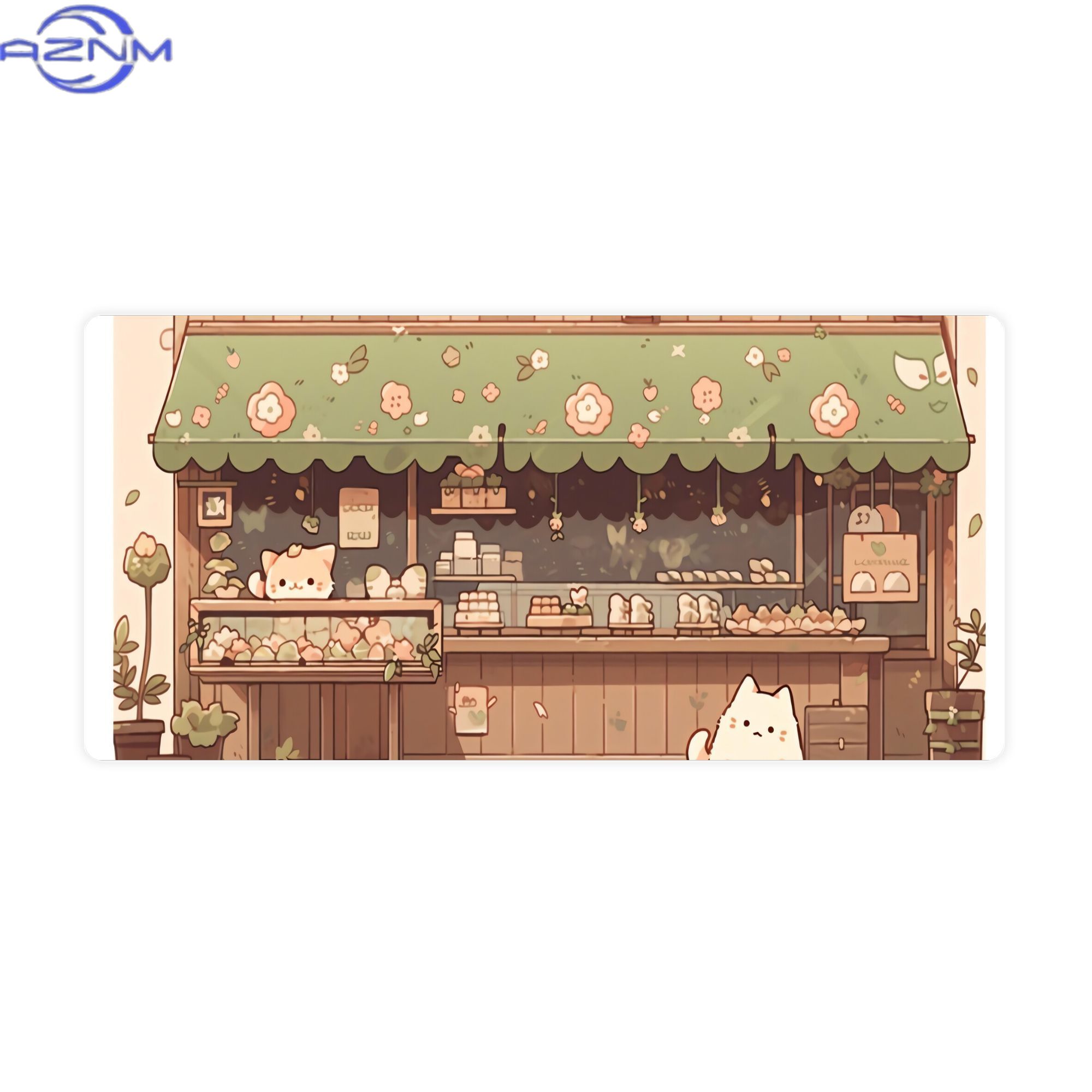 Desk Setup Streaming - Tappetino da scrivania grande Cat Bakery