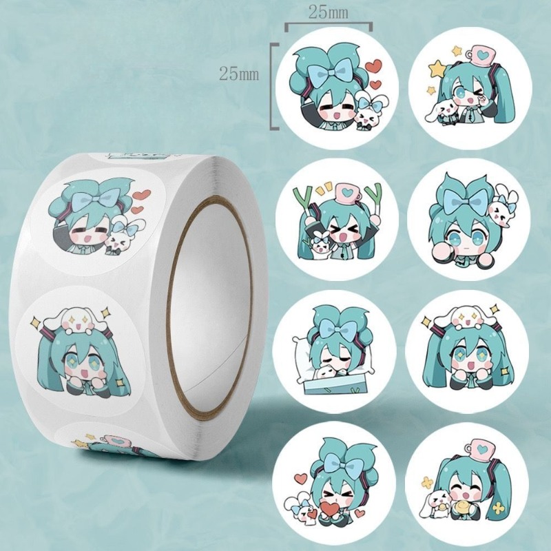 Desk Setup Decor - Adesivi Estetici di Hatsune Miku, Adesivi