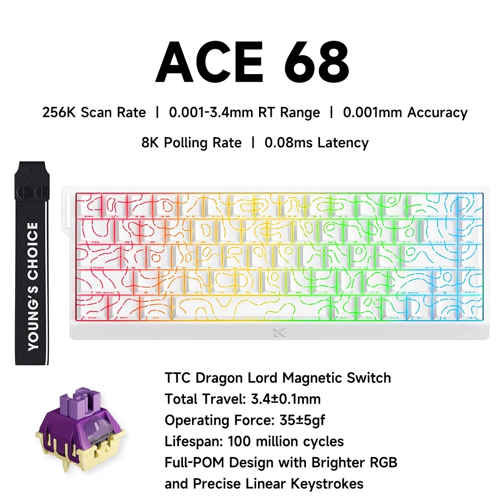 Desk Setup Programmer - MCHOSE ACE 68 Interruttore magnetico Tastiera
