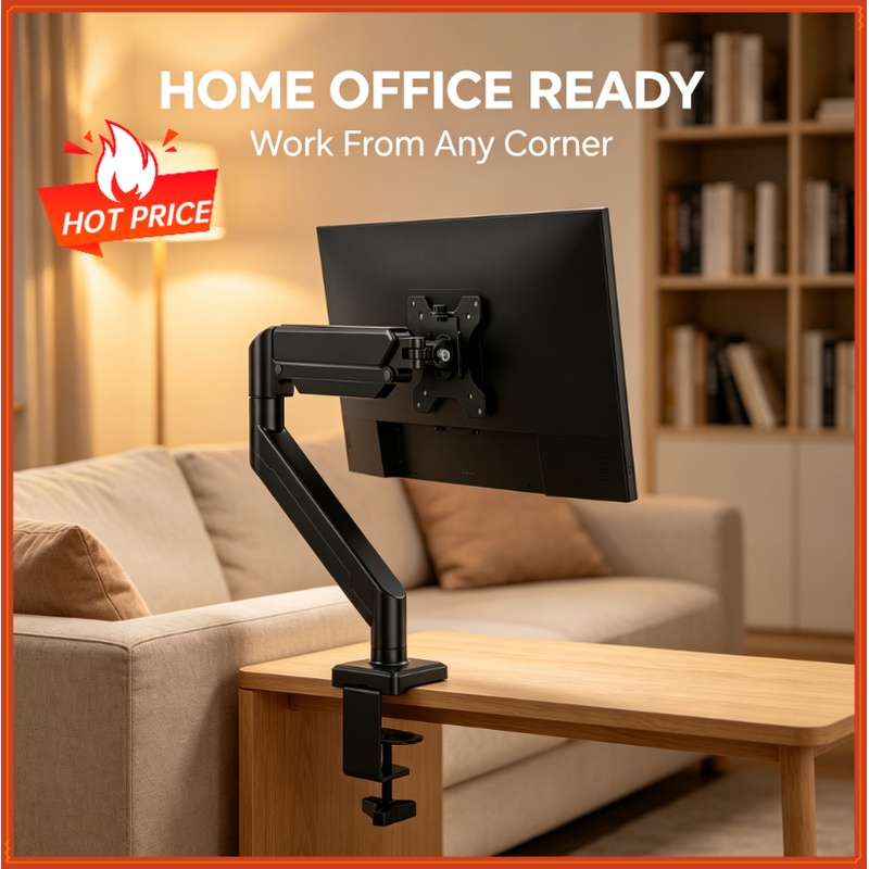 Monitor Arm Clamp - Supporto universale per monitor singolo fino
