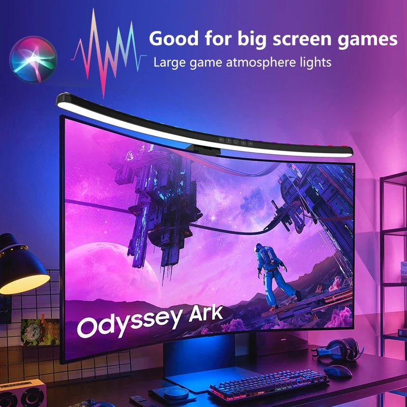 Gaming Setup Desk - Barra Luminosa per Monitor RGB con