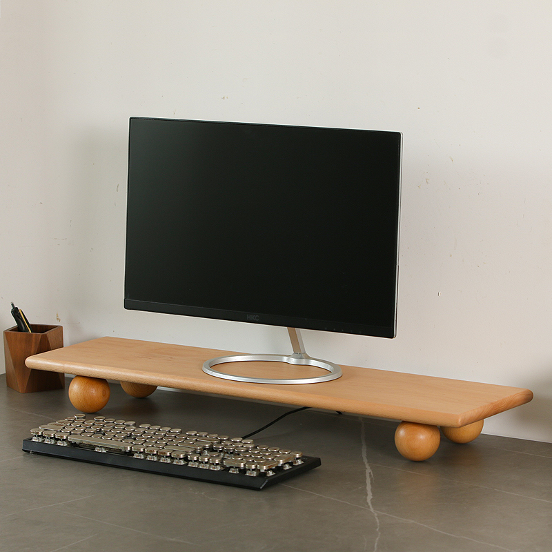 Supporto per monitor in legno  - Desk Setup With Laptop And Monitor recensione e prezzo
