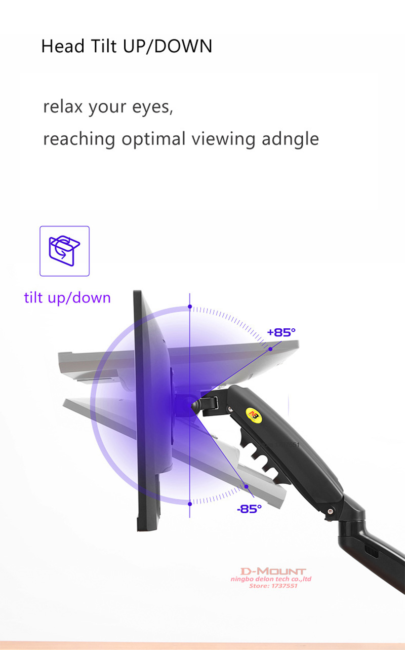 NUOVO NB F80 Supporto da Tavol - Monitor Arm Clamp recensione e prezzo