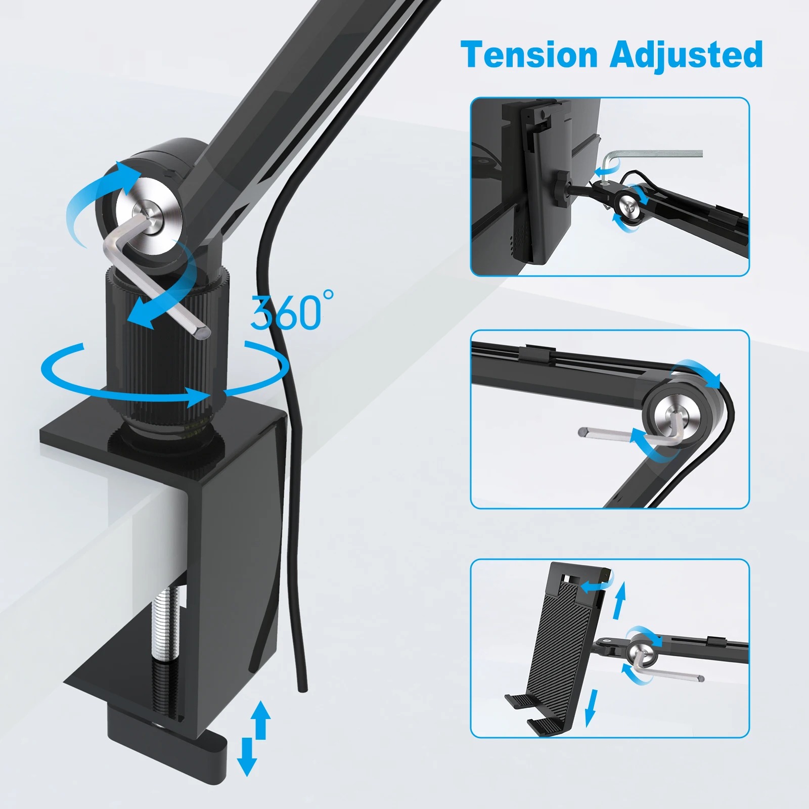 Supporto per tablet 2025 per i - Monitor Arm Clamp recensione e prezzo