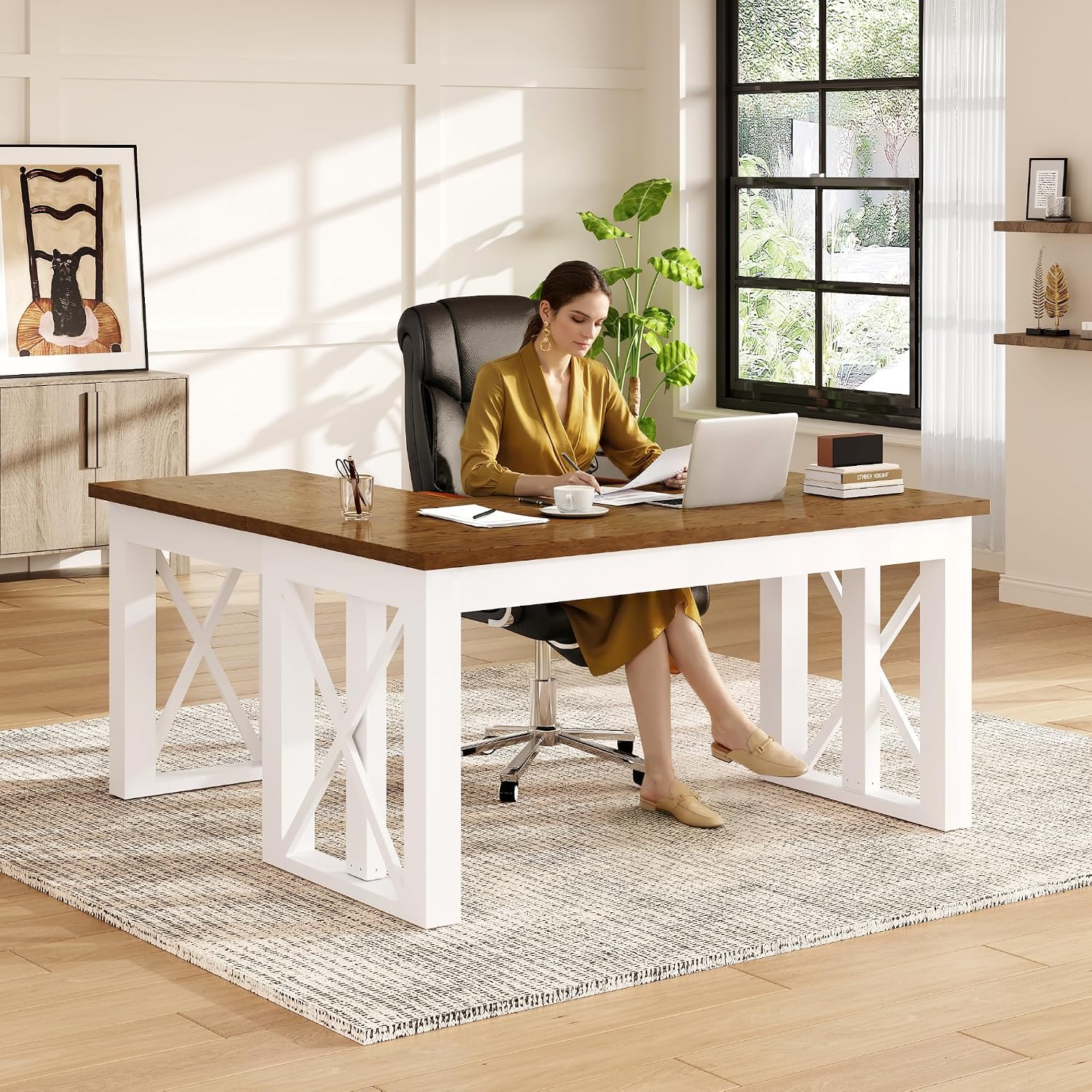 Scrivania ad Angolo a L con Ca - Setup Desk Monitor recensione e prezzo
