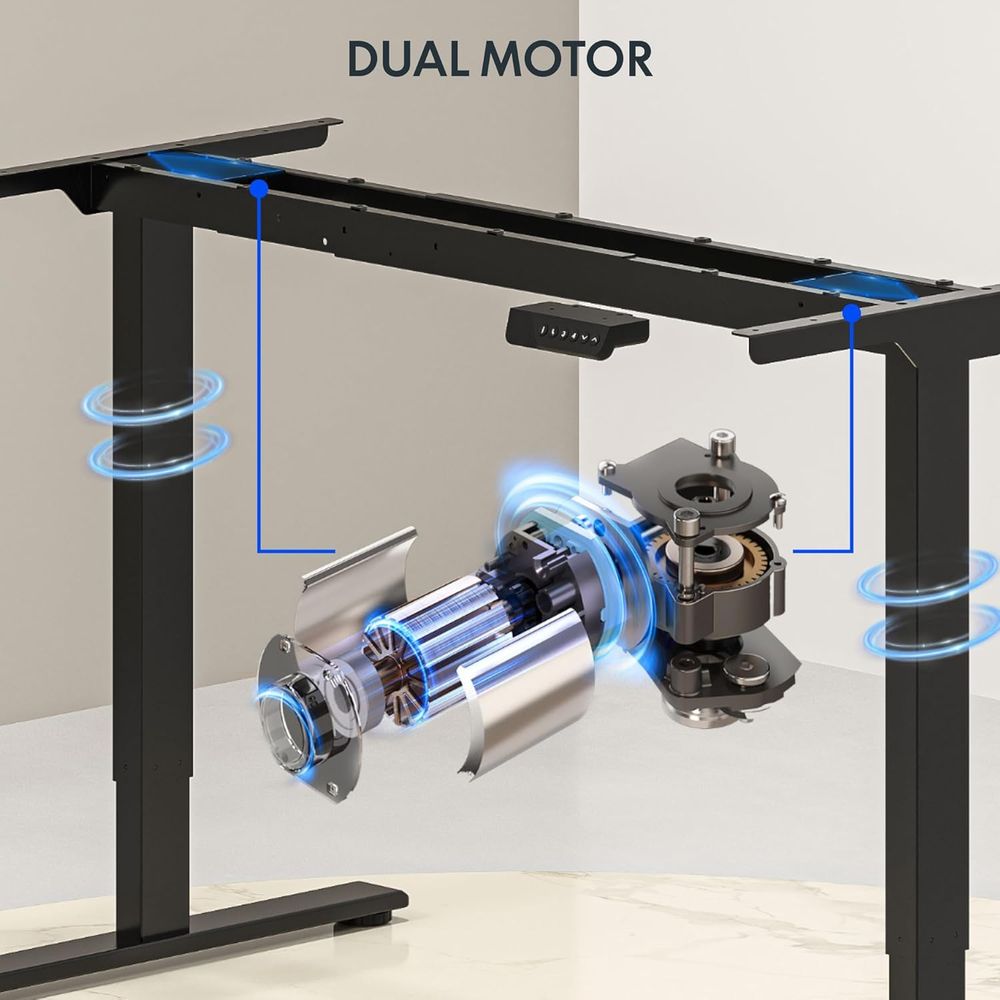 Scrivania elettrica regolabile - Desk Setup Dual Monitor recensione e prezzo