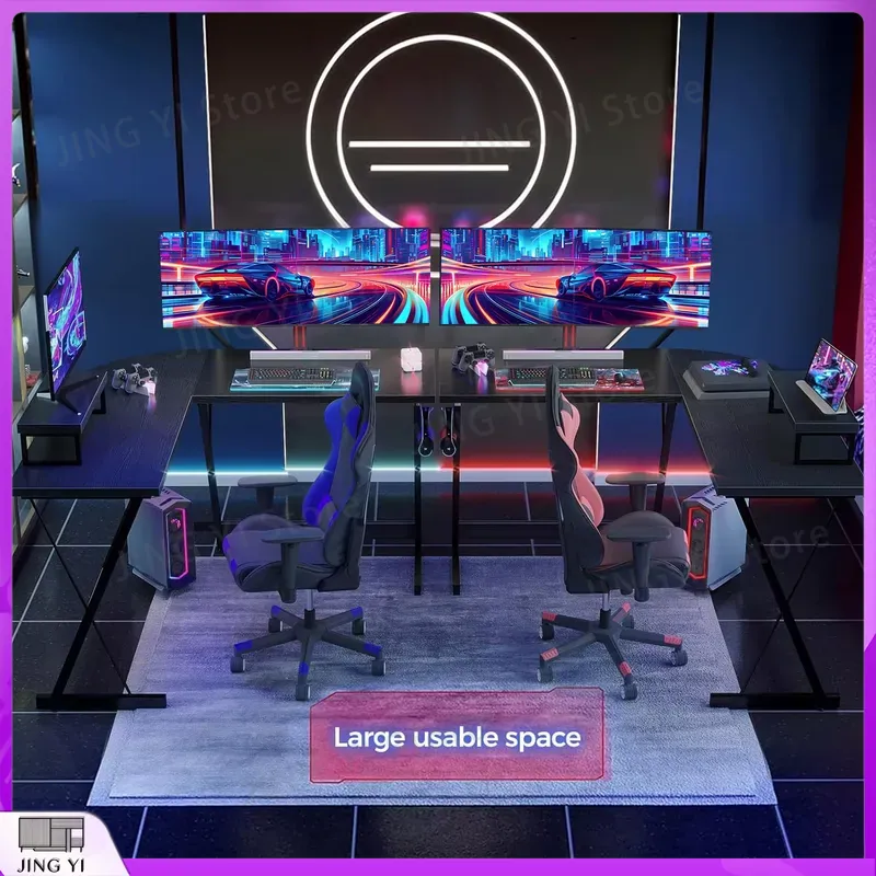 Scrivania da Gaming a L con Su - Desk Setup No Computer recensione e prezzo
