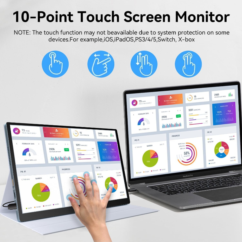 NOVITÀ Monitor Portatile Touch - Desk Setup With Laptop And Monitor recensione e prezzo