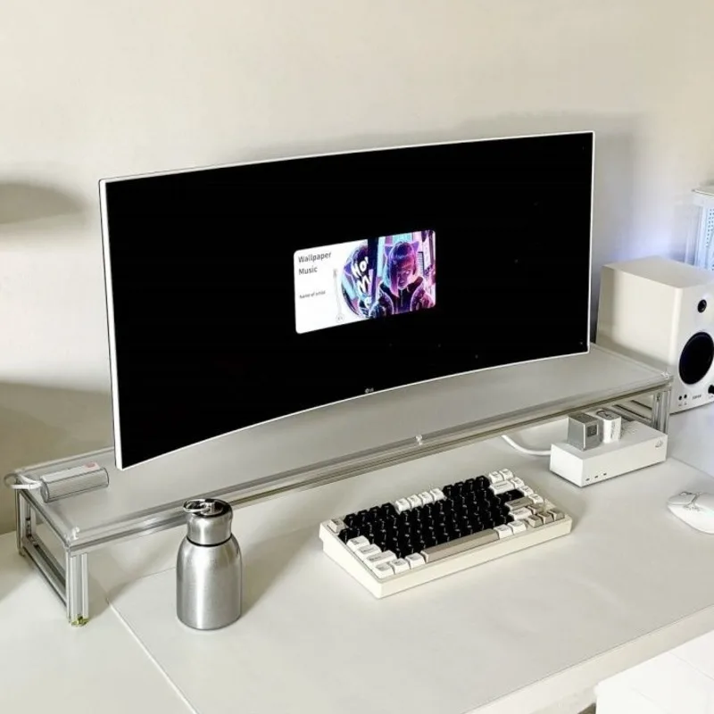 Supporto per monitor in allumi - Desk Setup With Laptop And Monitor recensione e prezzo